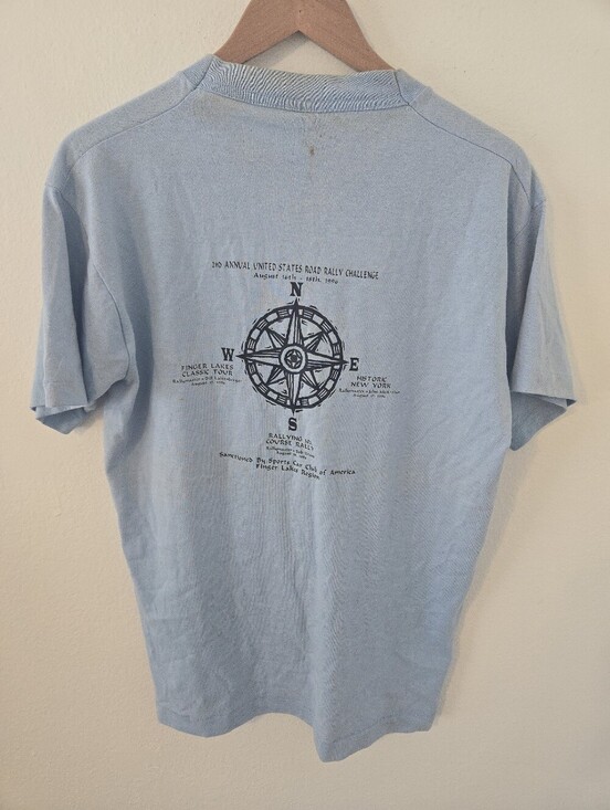 Fruit of the Loom Other - Vintage 90s New York Mens Large T Shirt United States Road Rally Challenge Finge